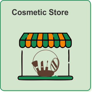 Cosmetic shop icon